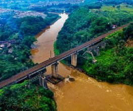 Railway track inspection with drones